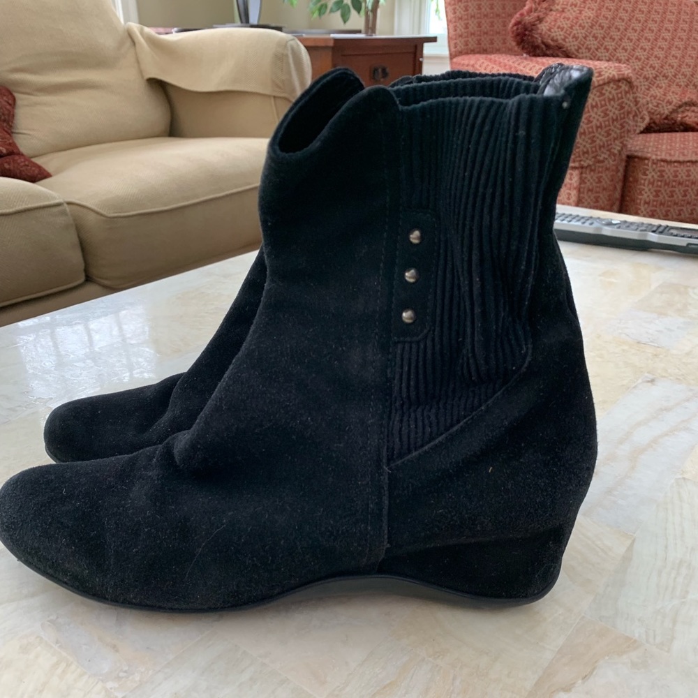 Black Aquatalia Suede Booties